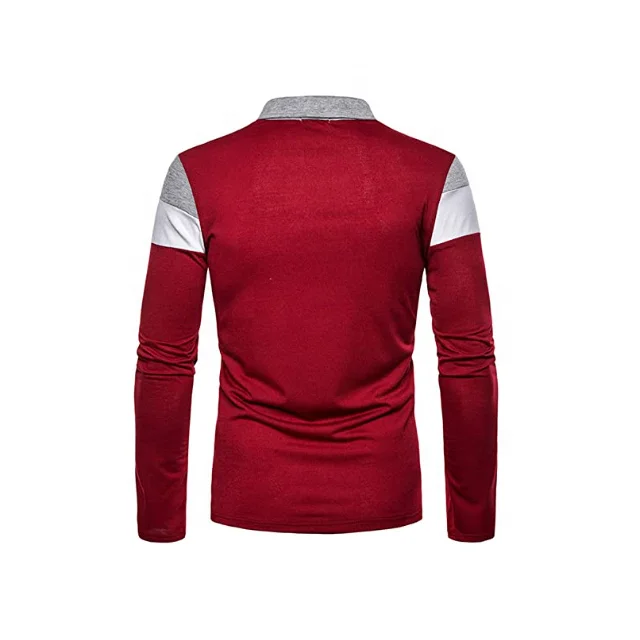 100% Authentic Men Full Sleeve Polo T Shirt Sets With Unique Design Available On Sale In Different Colors