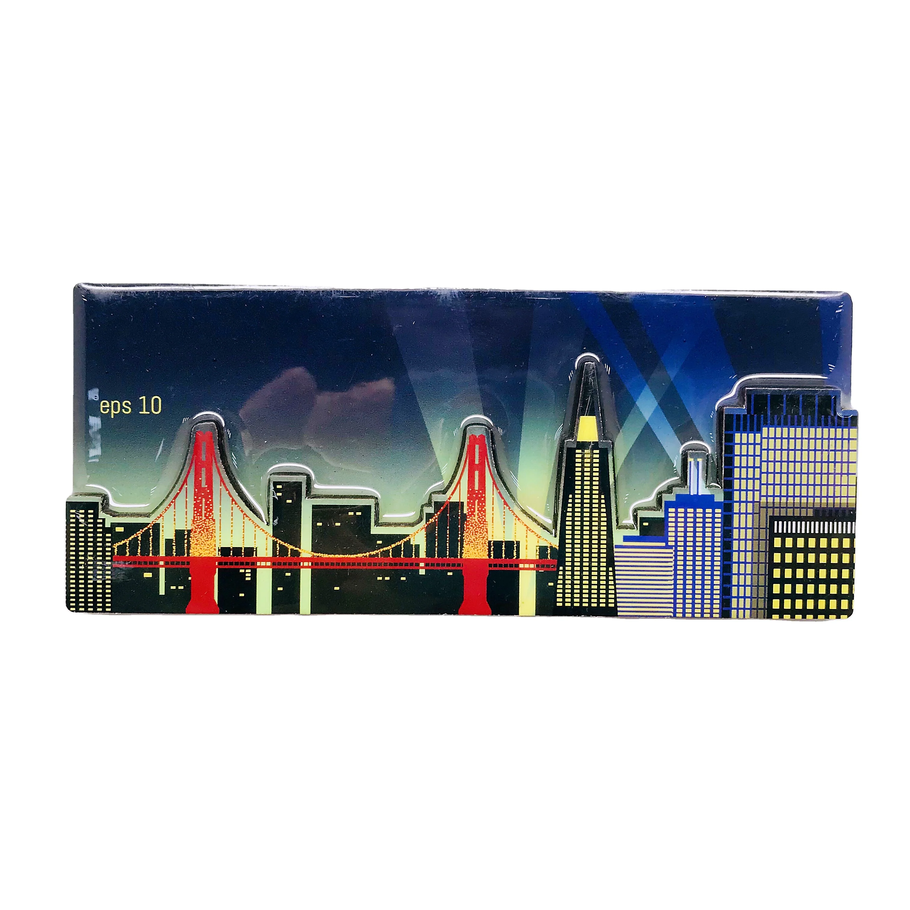 2022 г., Персонализированные туристические сувениры, Новое поступление, магнит с цветным принтом, модный магнит на холодильник из алюминиевой фольги