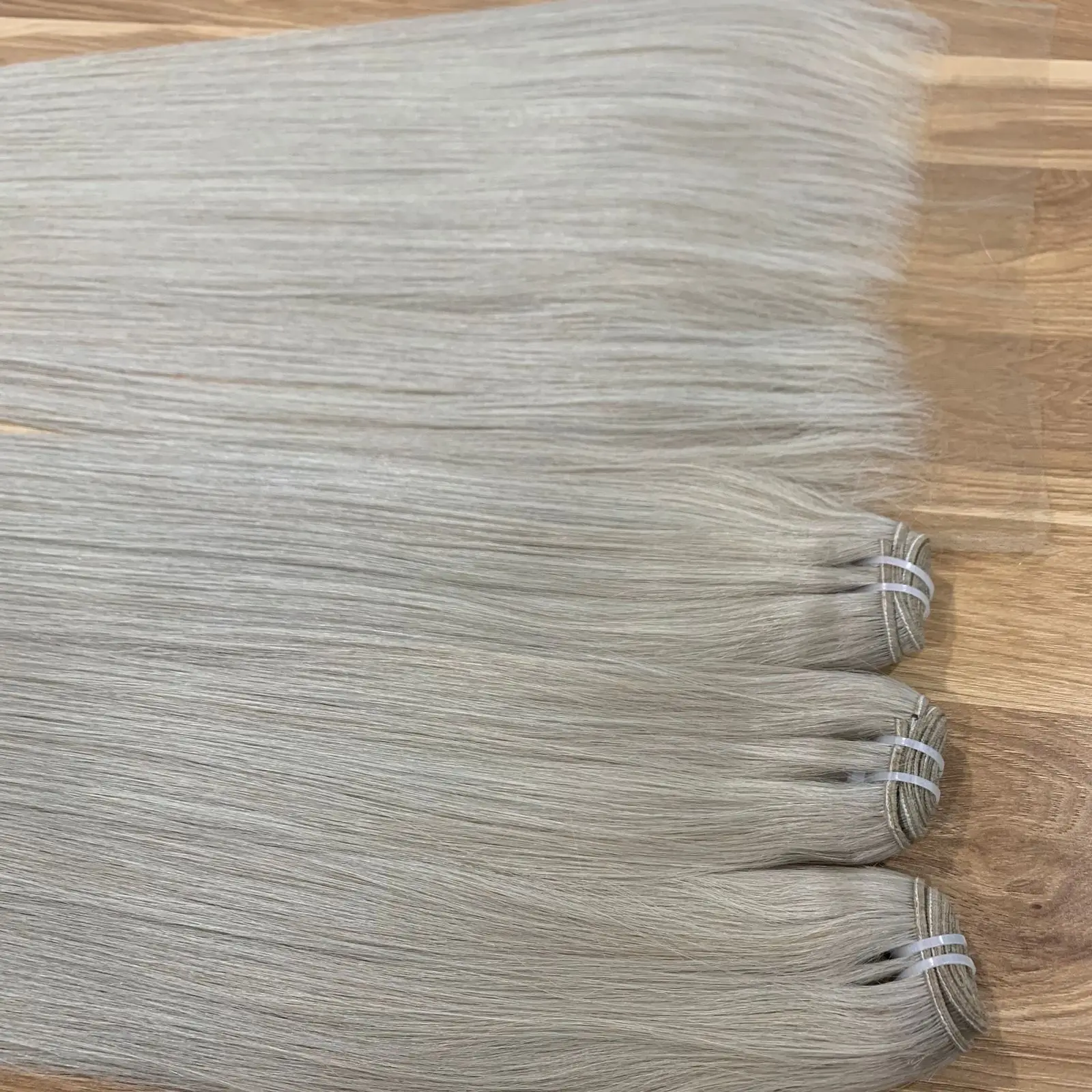 High Quality Blonde straight Double Drawn Vietnamese Human Hair Weft Hair Extensions, Natura Hair Long Length