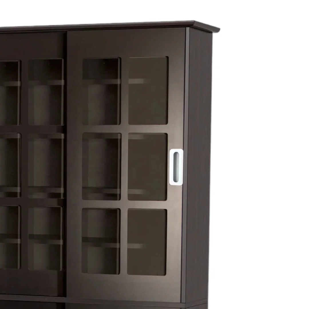 Multimedia Media Cabinet DVD CD Rack Solid Teak Wood
