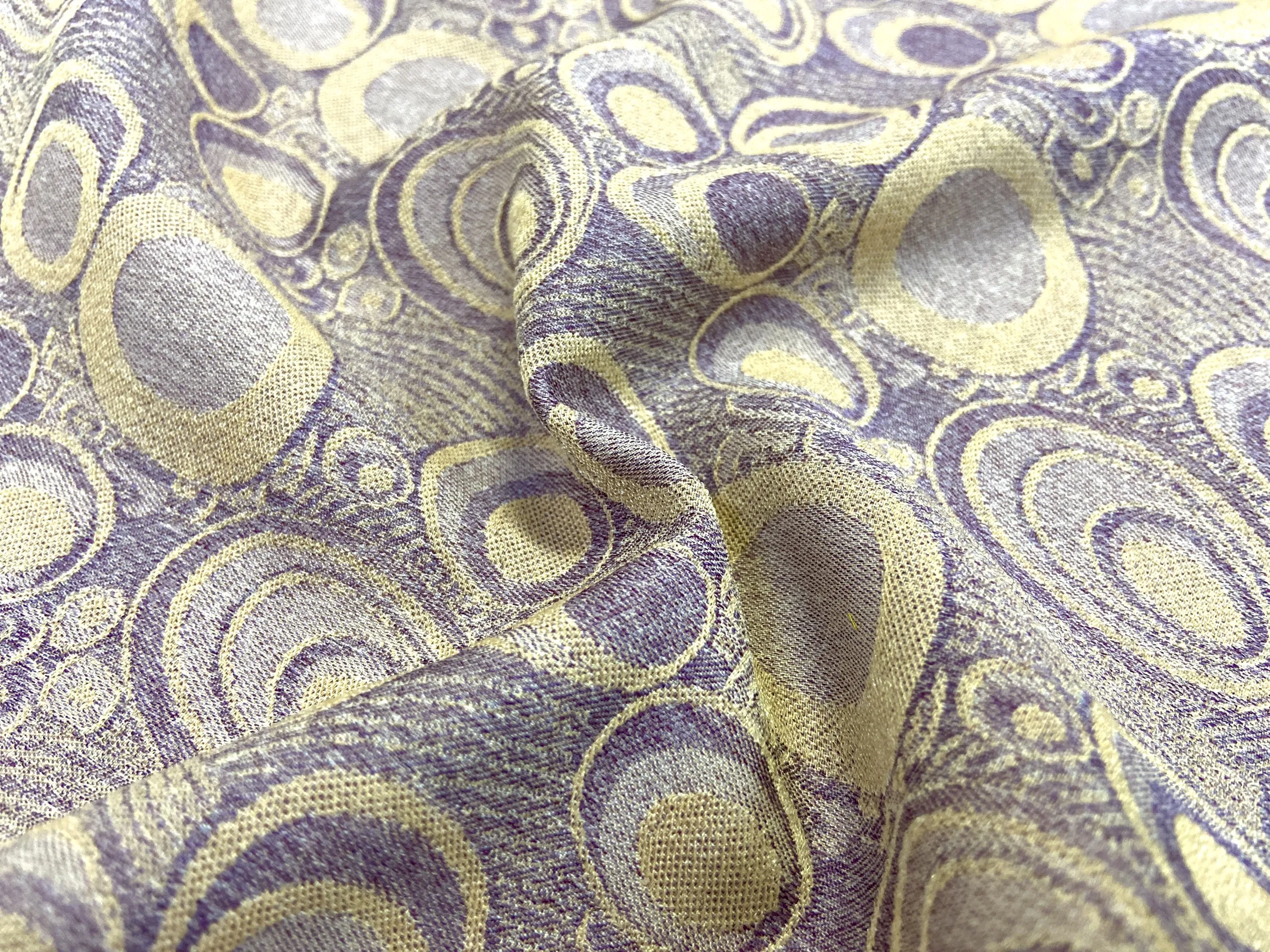 Polyester fancy jacquard fabric cheap price polyester fabric garment material For The Asian Muslim Dress Balochi Kaftan #L542F