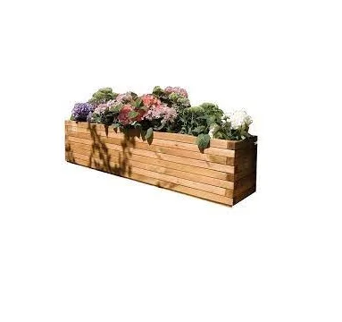 Manufacture accept custom order solid wood vegetable raised garden bed box for back yard patio wood planter box