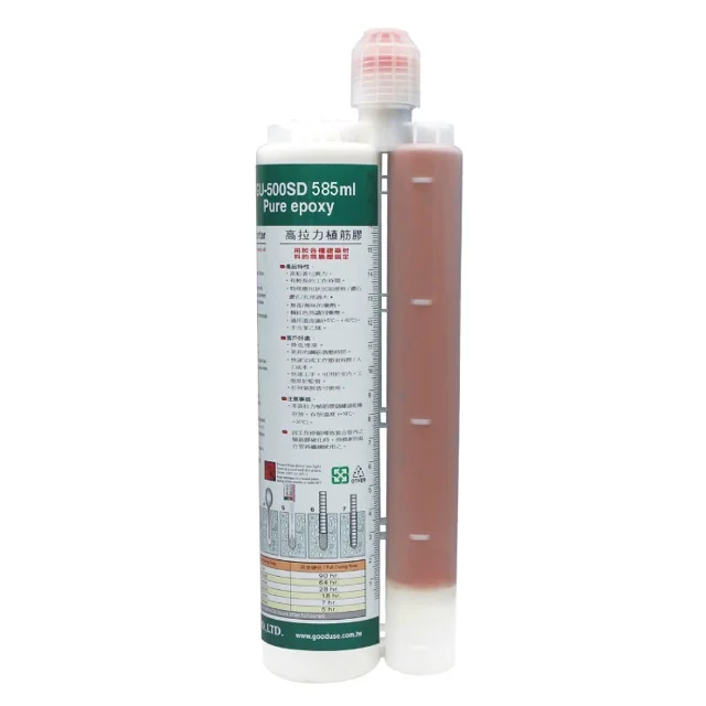 585ml two part cartridge epoxy adhesive for fixing anchor bolts