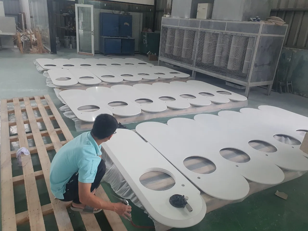 Vanity Table Bathroom Vanities With Quartz Artificial Solid Surface Stone Top With Cabinet VIETNAM