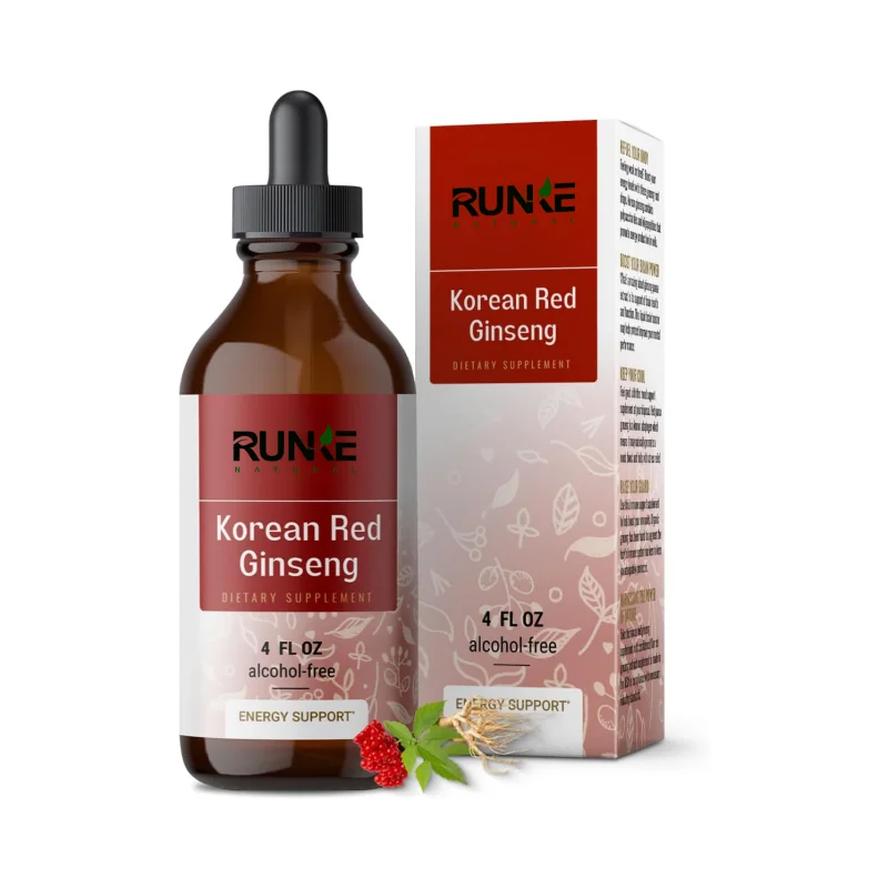 Private Label Korean Red Panax Liquid Extract Drops For Recovery&Immunity Promotes Energy Korean Red Ginseng Drops