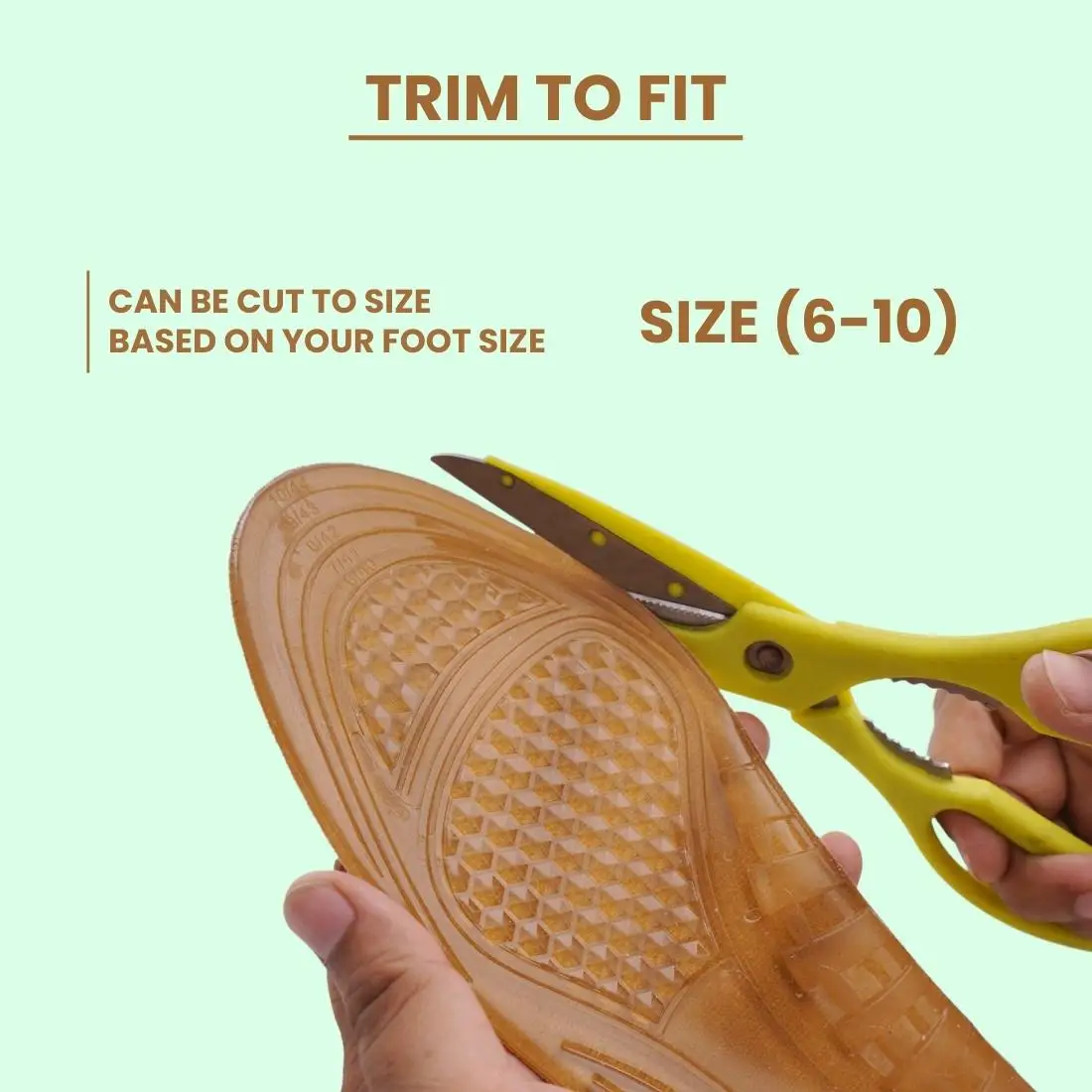 Indian Manufacturers New Design Multi Coloured Insoles Very Comfortable Arch Support Helios Gel Insole for Flat Foot-Trim to Fit