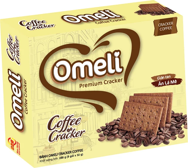 Omeli Vietnam высокое качество 288 г самый продаваемый крекер для сахарных вафель лучший вкус хрустящее печенье сладкий оптом