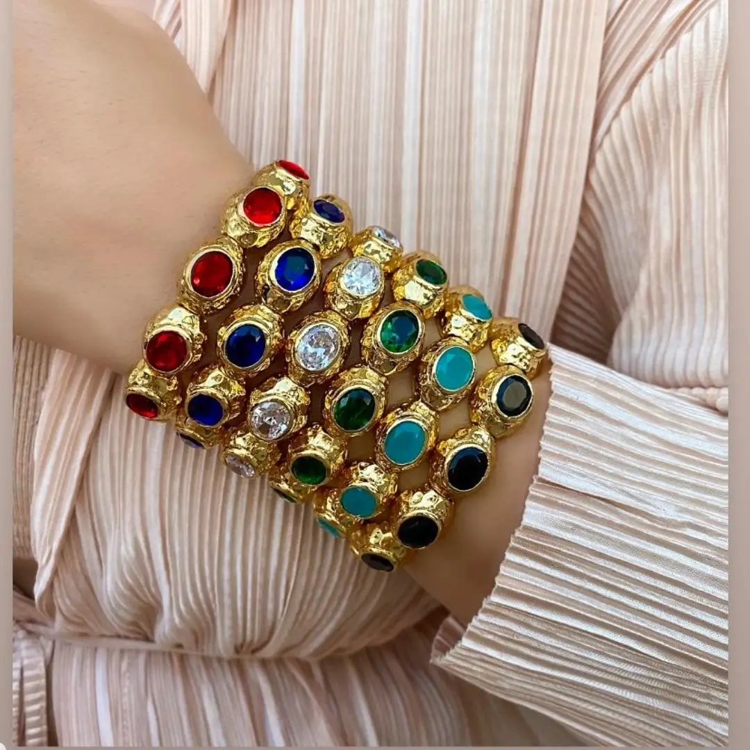 Elegant Look Rose Gold Plated Wrist Pain Reliefr Brass Bracelets & Bangles Handmade Metal fashion bracelets