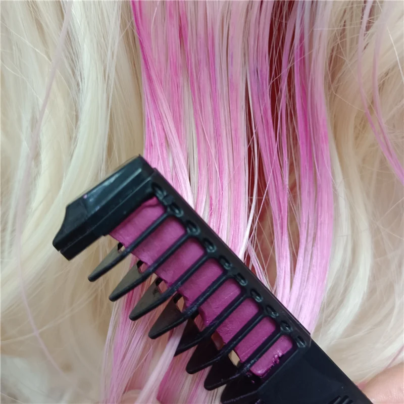 New Design Hair Mascara Temporary Hair Color chalk Mini Hair Dye With Comb