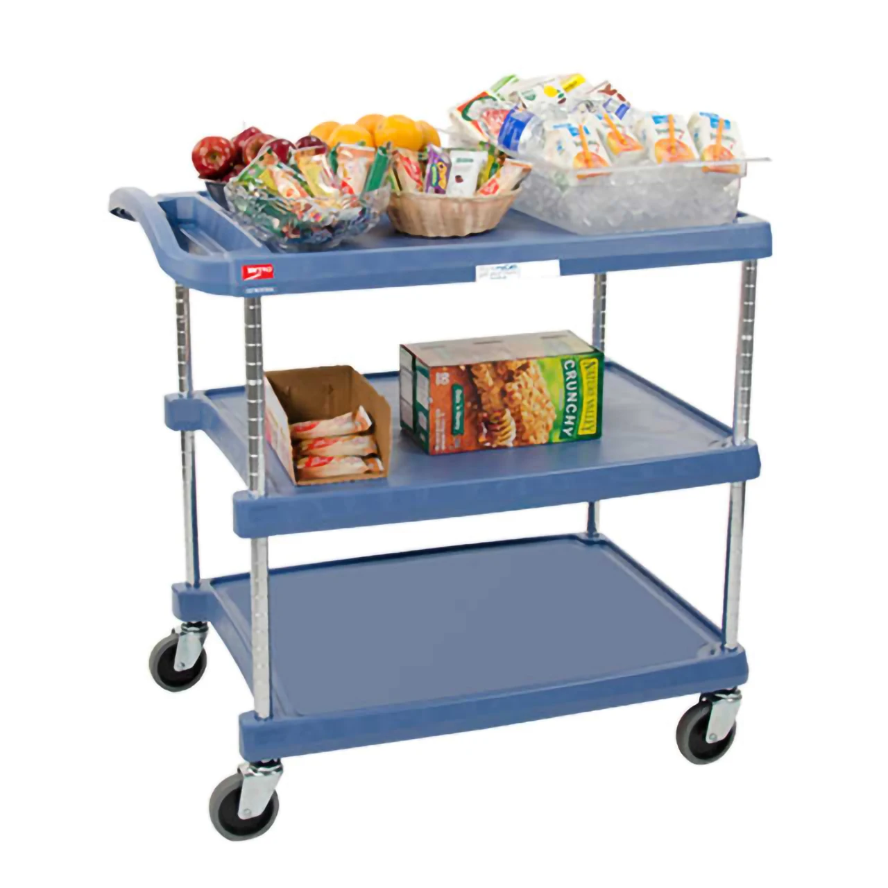 Top Grade Metro Shelves myCart Series 2-Shelf and 3-Shelf Utility Carts with Customized Multiple Layers