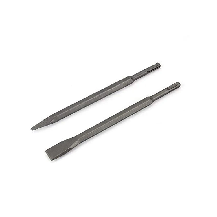 2Pc SET M shank 14mm length 250mm 1/4 inch Hex Shank Tri-Point Paddle Spade Drill Bits Set in wooden box