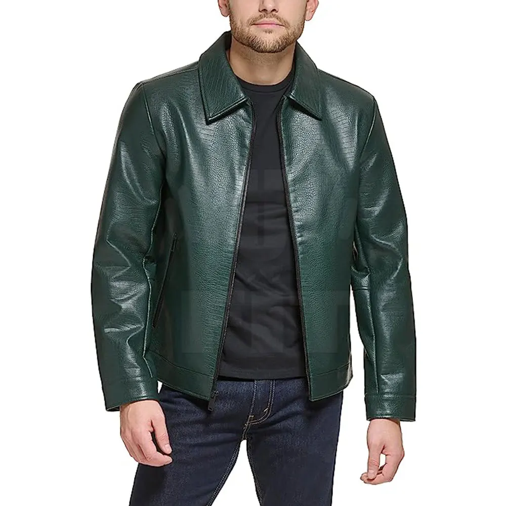 3: Wholesale Fashion Men Leather Jacket Fashion Men PU Leather Jacket High Quality Leather Jacket