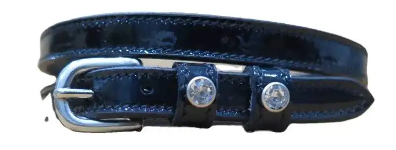 ENGLISH SPUR STRAPS MADE ON LEATHER OR PATENT WITH CRYSTAL FANCY BUCKLES AND KEEPERS