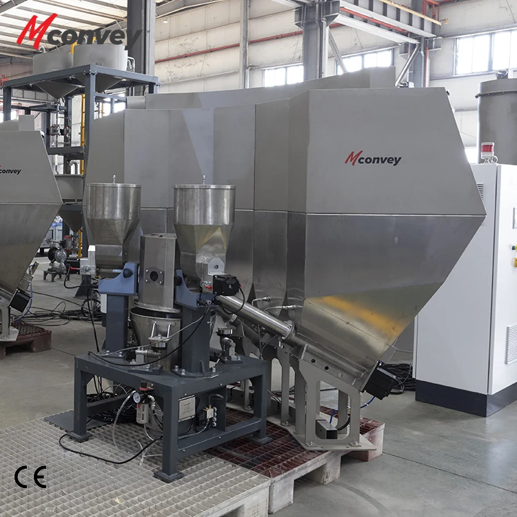 Automatic 7-component micro ingredient batching system caco3 filler masterbatch powder doser auxiliary material dosing machine