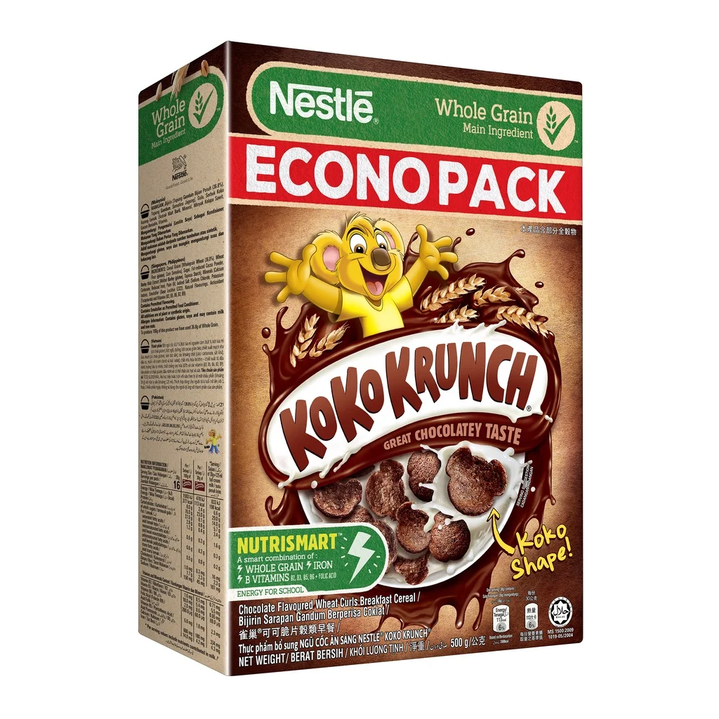 NESTLE KOKO KRUNCH CEREAL ECONO PACK [450G] WHOLE GRAIN BREAKFAST CEREAL WHOLESALER MALAYSIA