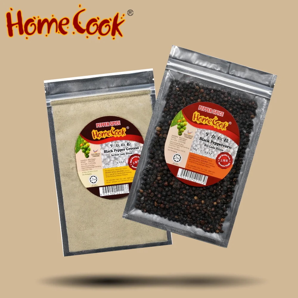 Highest Grade Fresh Selected Clean Black Pepper Seeds 50g Wholesale Bulk Price Black Pepper Corn For All Kinds Of Meat Marinade