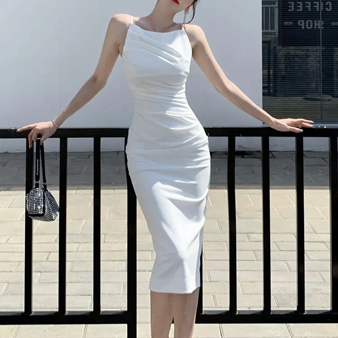 Оптовая продажа, женское сексуальное коктейльное платье на бретелях-спагетти, женские Сексуальные облегающие платья, женское элегантное вечернее платье