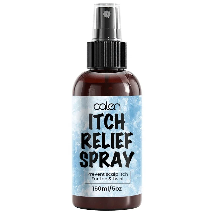 Luxfume Private Label Hair Care Mint Cooling Stop Itch Scalp Relief Spray For Loc Twist