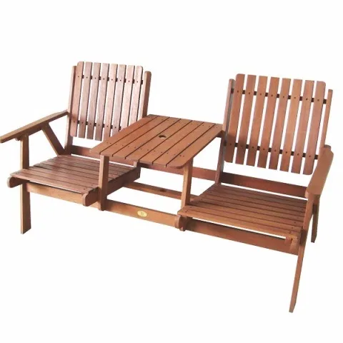 Hot Product Outdoor street cast iron Aluminum alloy legs garden commercial wooden bench leisure chair