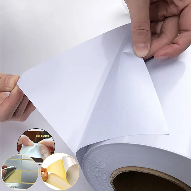 Глянцевая самоклеящаяся бумага из полипропилена