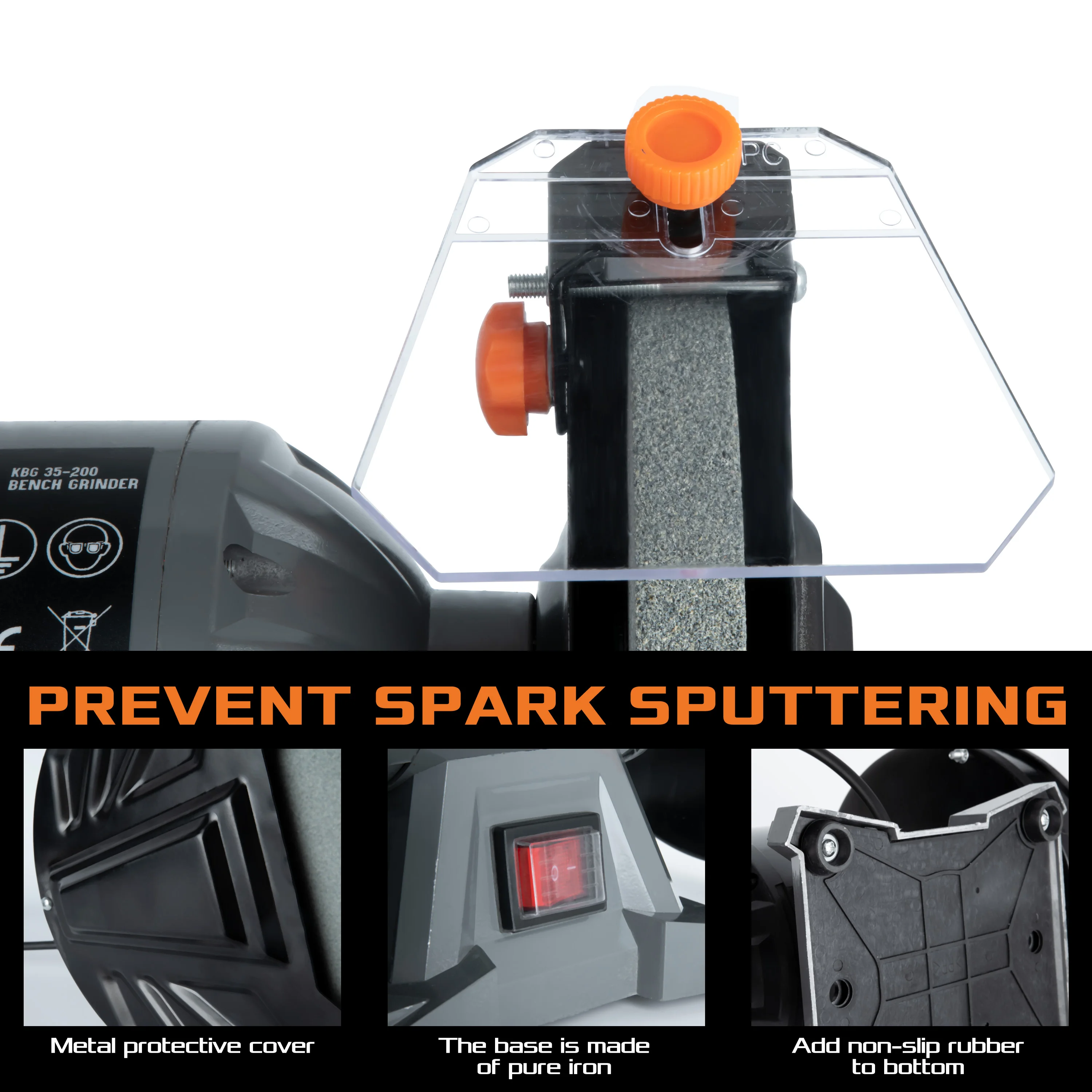 KSEIBI High Quality Bench Grinder 220-240/50-60Hz for sharpening cutting tools