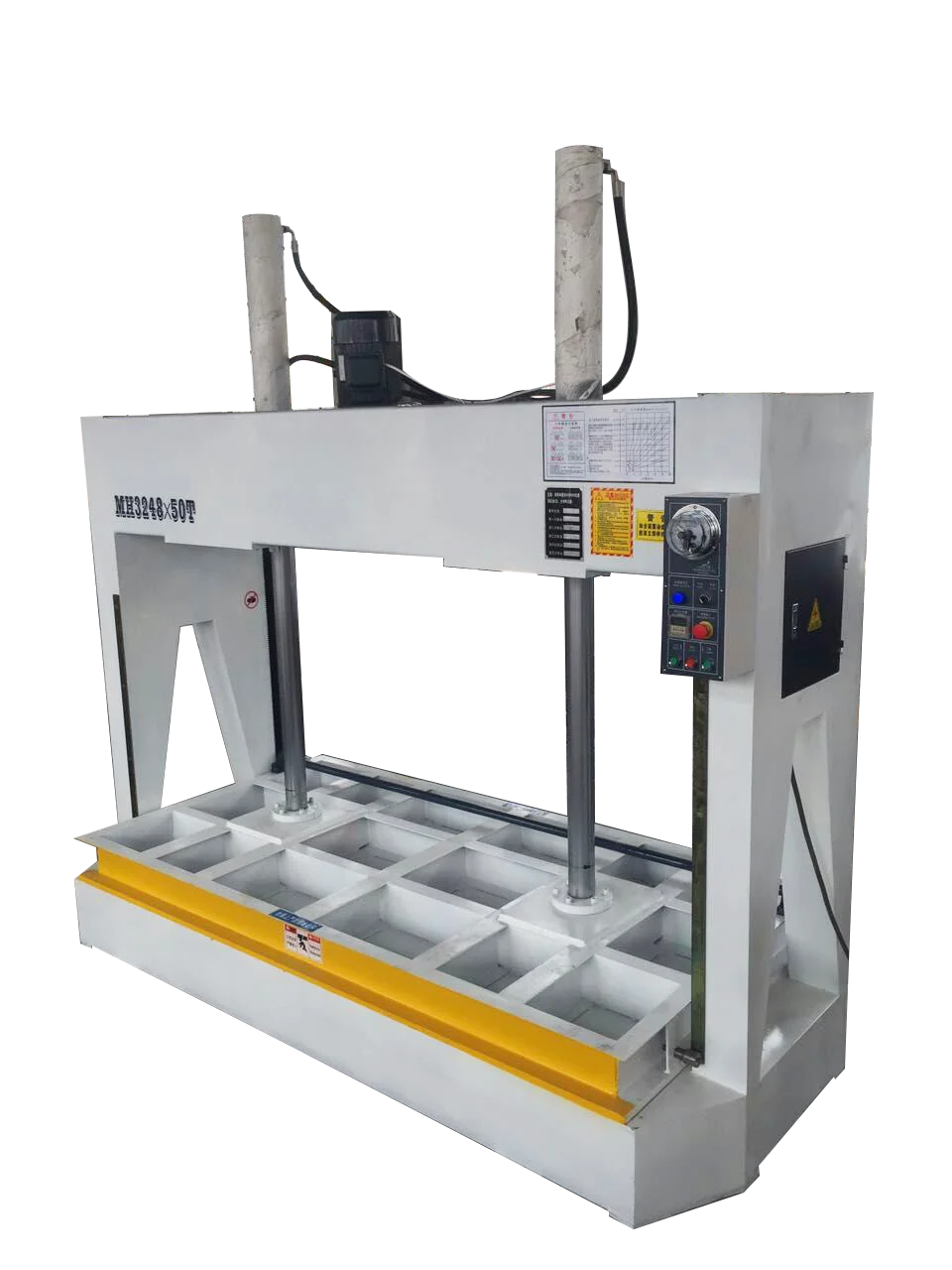 Allison Qingdao woodworking Hydraulic Laminating 2 Cylinder Cold Press 50T Wood Cold Pressing Machine for door Mdf and Furniture