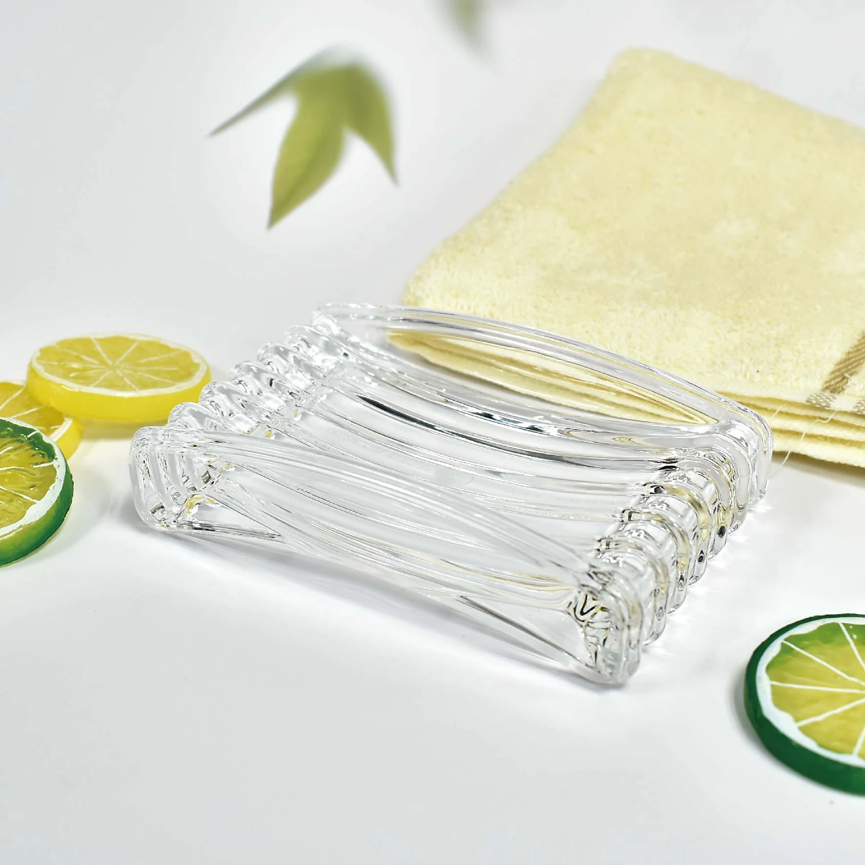 Hot Sale Popular Acrylic Contour Soap Dish For Bathroom products Toiletry Bathroom Accessories Hotel