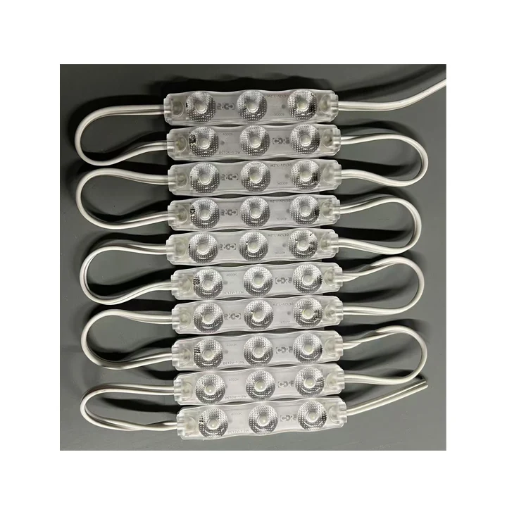 DC12V 3 Light Sign Lens 1W SMD 2835 Sign Module Lamp Board Back Injection LED Module Light