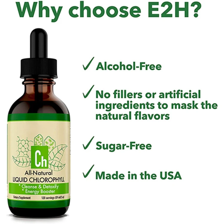 Бесплатный образец энергетическая добавка с каплей воды Ароматизированная жидкость мятным вкусом хлорофилл 2 упаковки