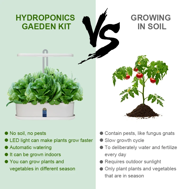 Endless Fun Hydroponic System Smart Indoor Vegetable Planter For Living Room