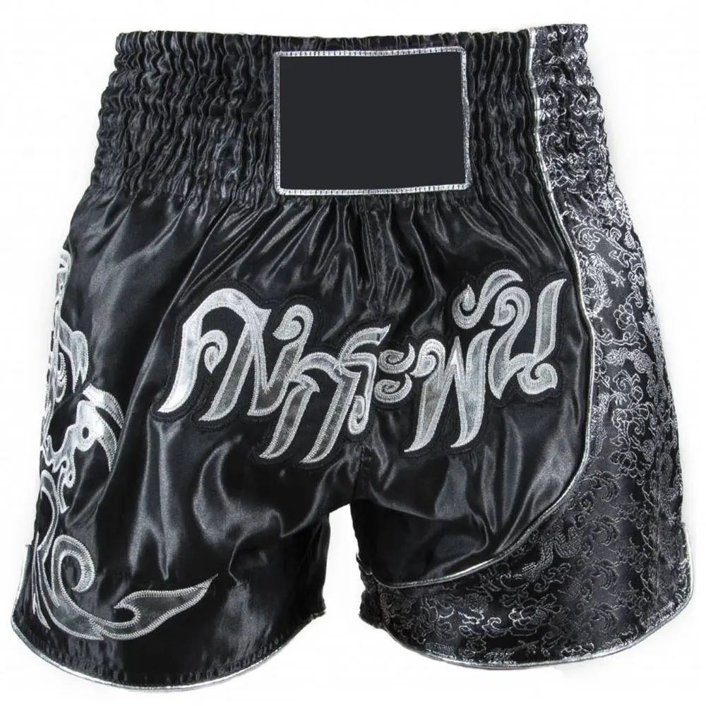 Customized Logo High Quality 100% Polyester Muay Thai Shorts For Sale / Custom OEM Design Muay Thai Shorts