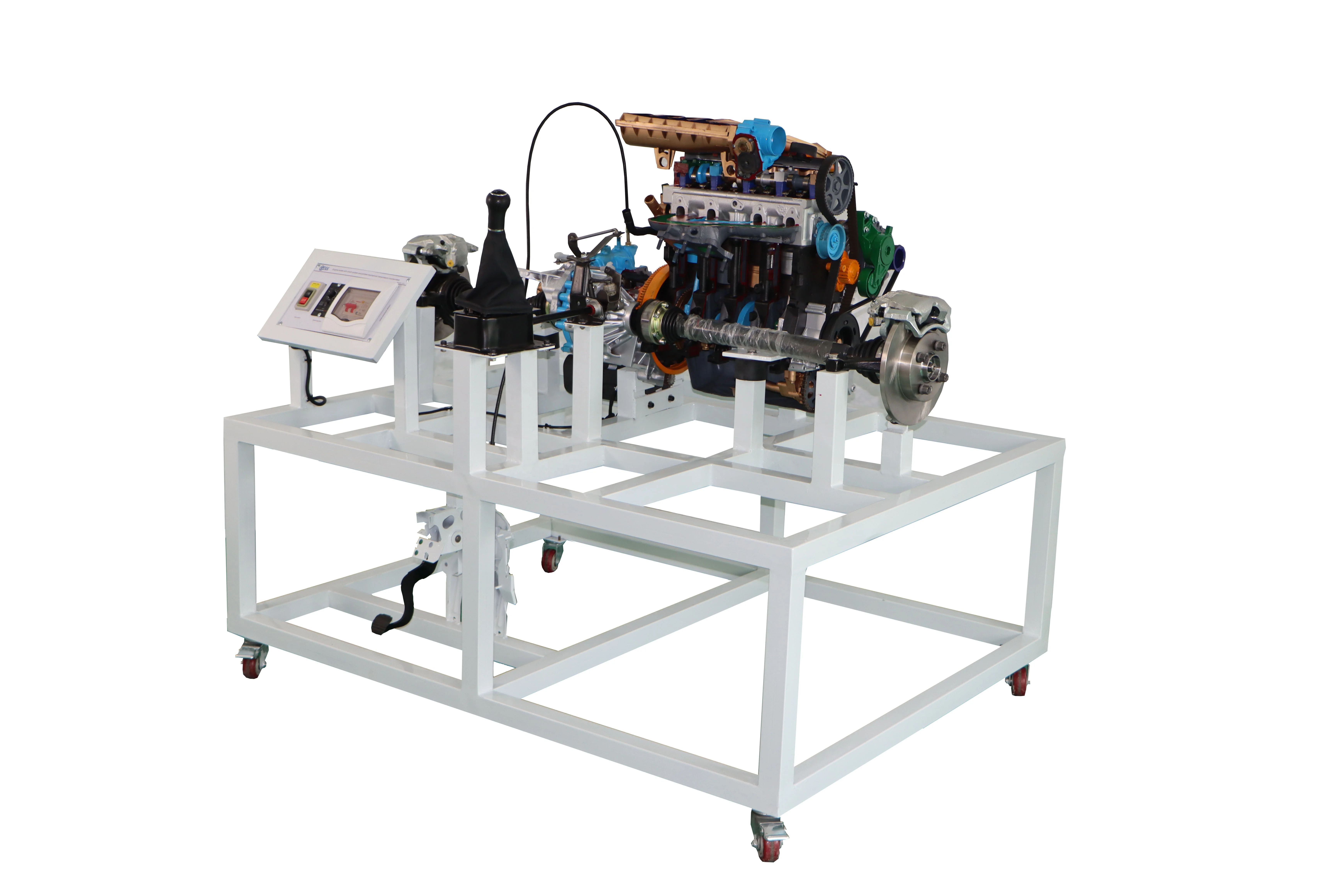 Engine training model automotive training equipment Automotive power drive and transmission cutaway trainer