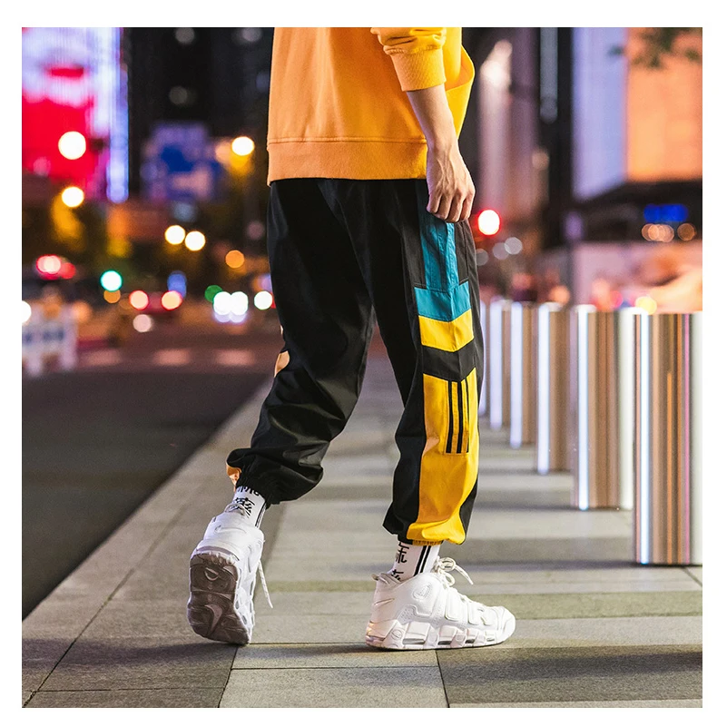 OEM Custom Joggers Sweatpants Men Casual Striped Pants Fashion Loose Track Pants Men Sweat Pants Sports Streetwear Trousers Sale