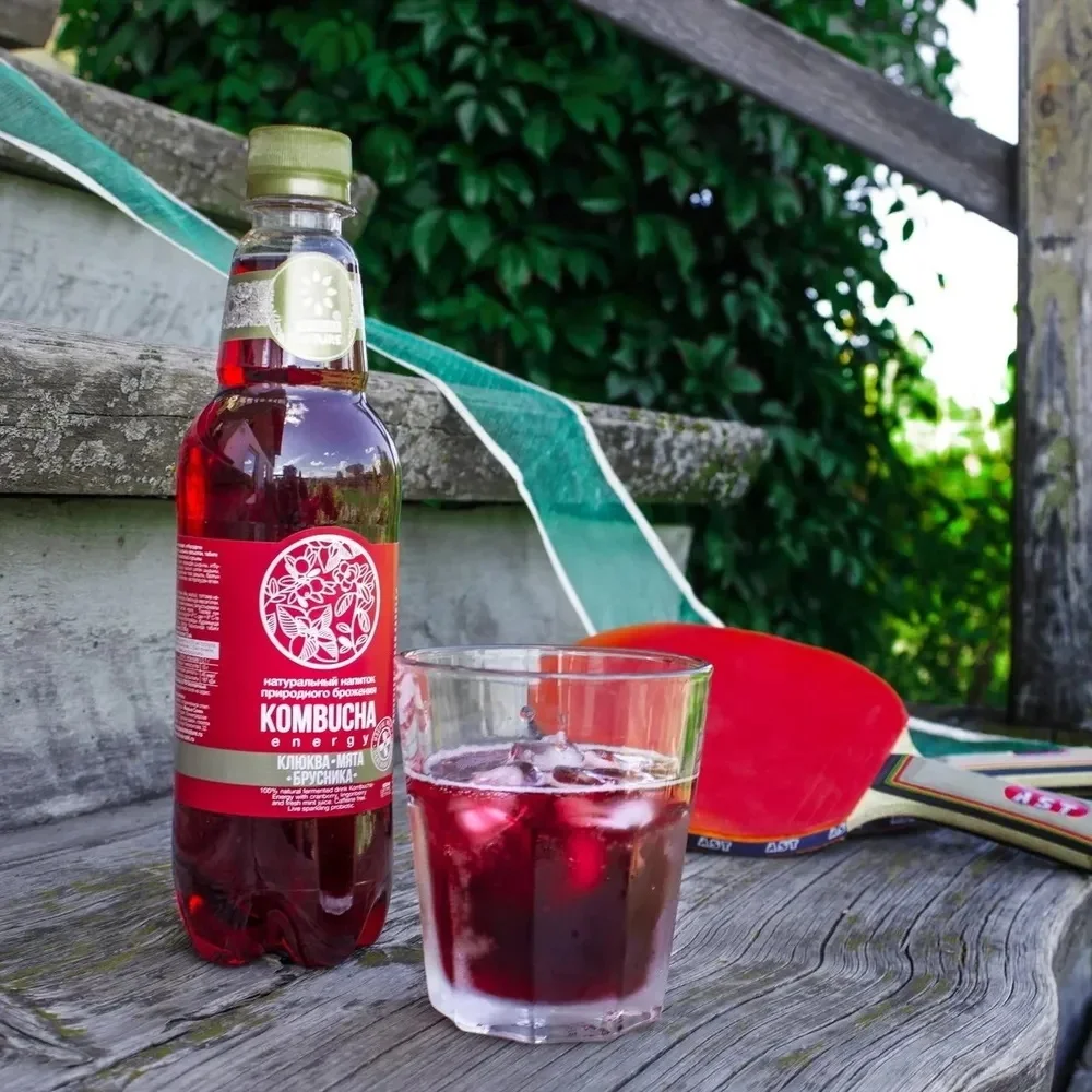 Natural fermented no presernatives and food colors Ivan-tea extract Kombucha-Classic lightly carbonated drink for food