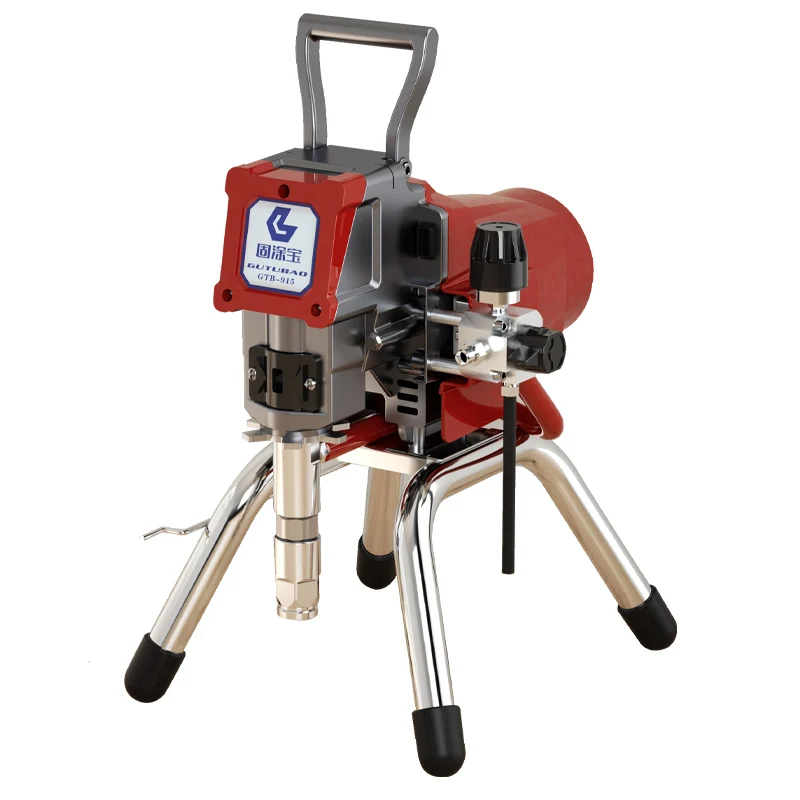 GTB-915, новый безвоздушный распылитель высокого давления с насадкой, настенный распылитель для разбрызгивания латексной краски