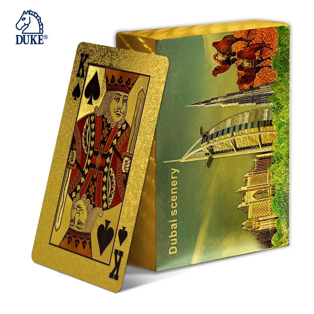Gold Foil Playing Cards Deck - Burj Al Arab Hotel