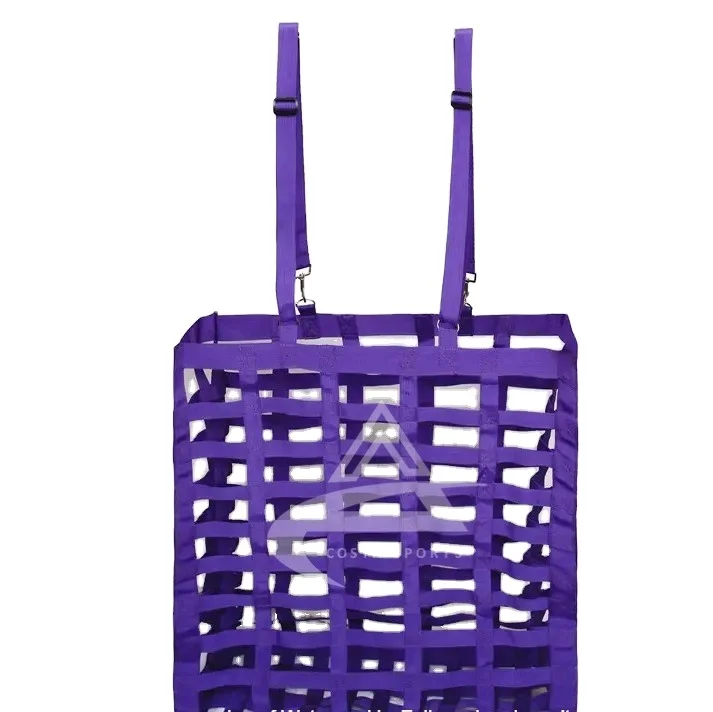 Slow Feed Hey Bag Horse Accessories Durable Hey Bag for Feeding Hey Bag  Feature Material Nylon