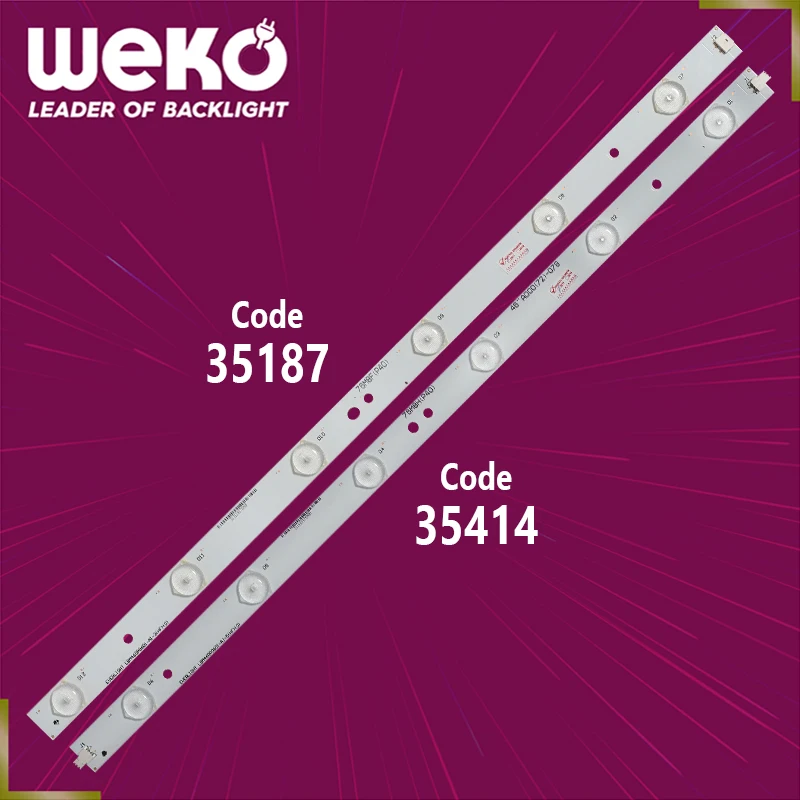 TV LED BACKLIGHT- EVERLIGHT LBM460P0601-AJ-5(HF)(0) -  LBM460P0601-AI-3-HF-0- 76M8H(P40) -6 LEDS- TOTAL 12 PCS