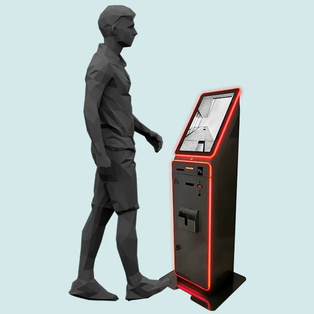 Self-Checkout Payment kiosk with touch screen for betting shop and clubs gamin machine