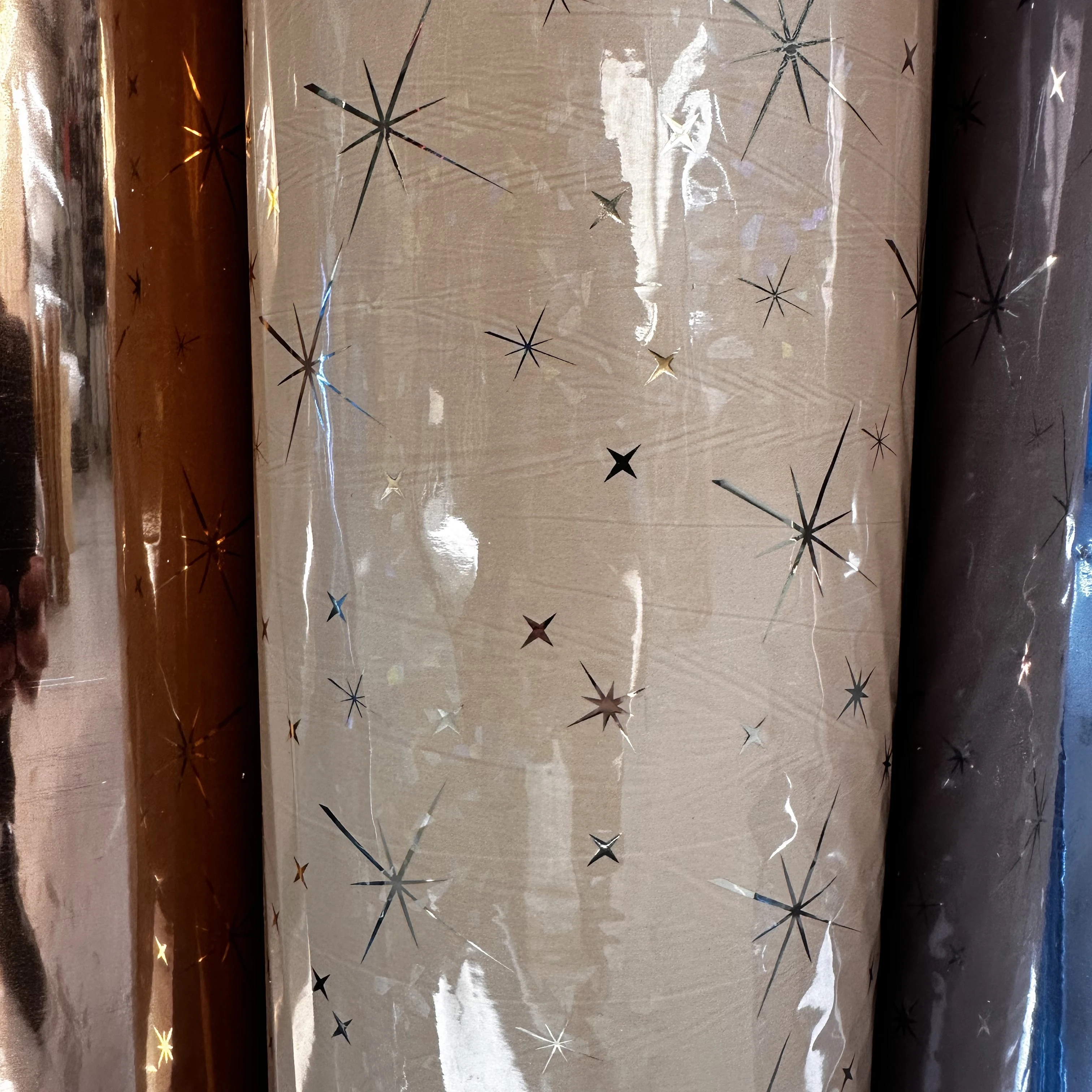 Golden Foil Metallized Holographic Film for Interior Decoration