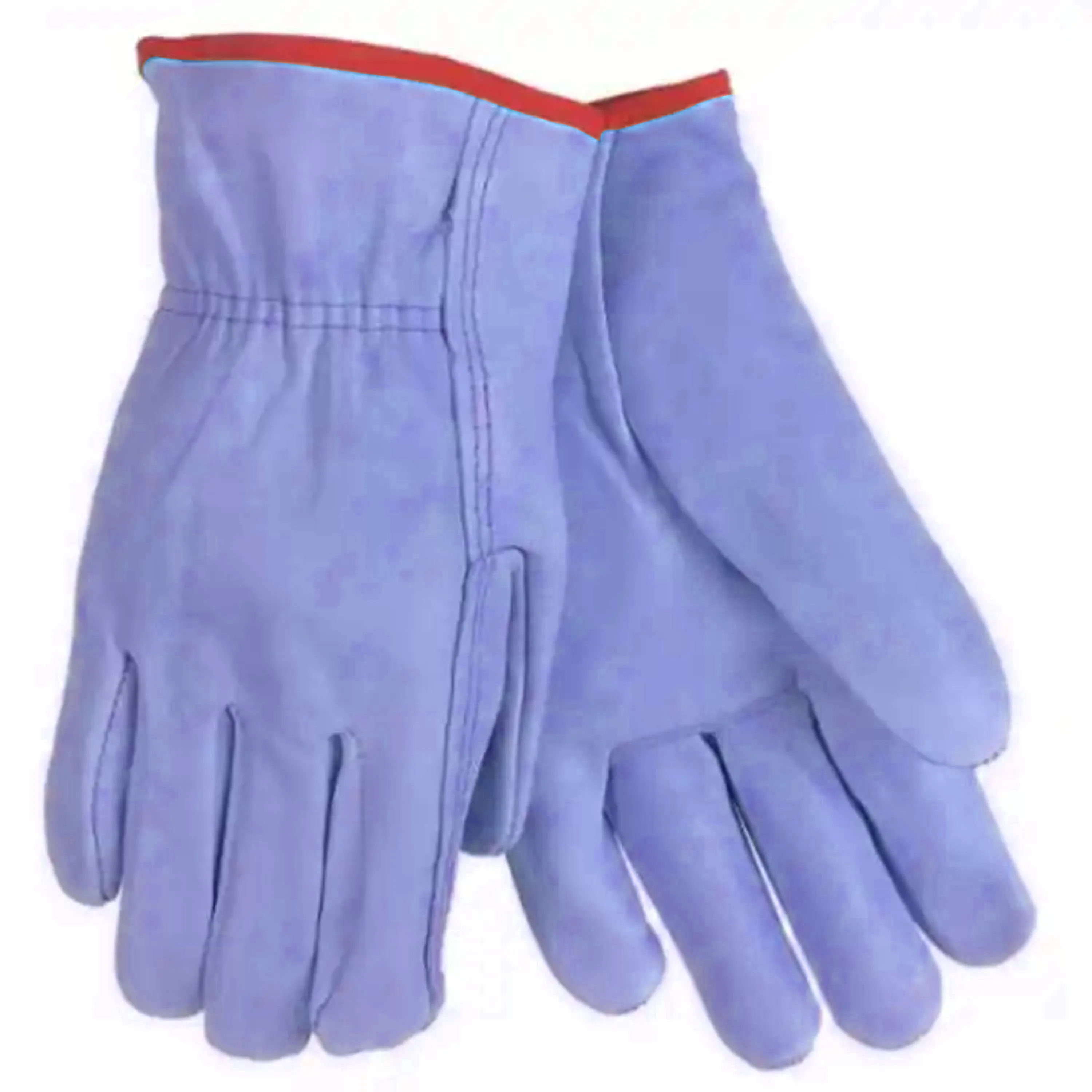 Economy Grade Drivers Gloves with Cowhide Grain Leather Palm Leather Industrial Safety Gloves for Labor and Construction Safety