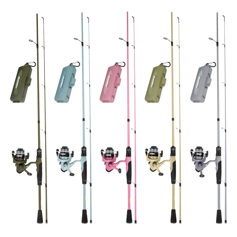 Weihai OEM Carbon Fiber Spinning Fishing Rod and Reel Lure Full Set Fishing Equipment