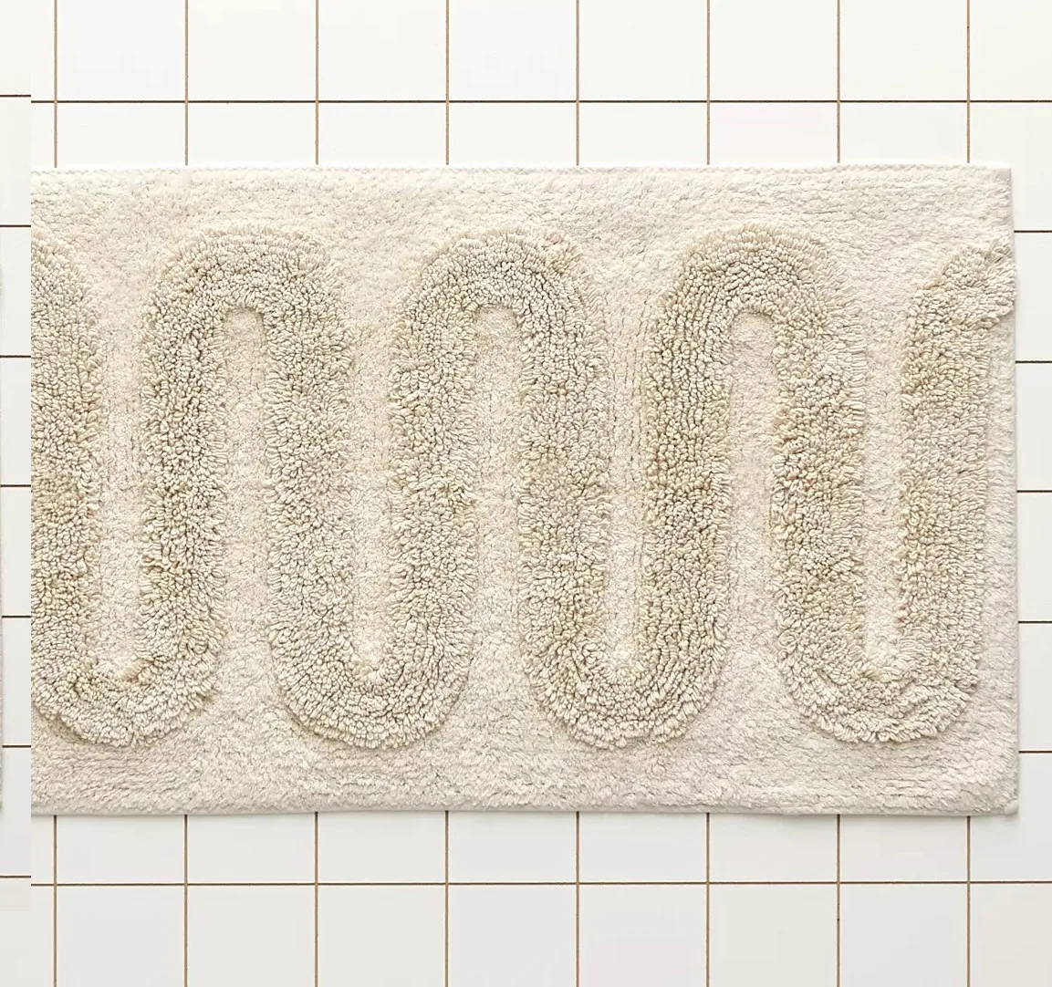 Wholesale Cotton handmade Bath Mats Thick Non Slip Custom Bathroom Rug Washable Bath Mat for Bathroom rug Use