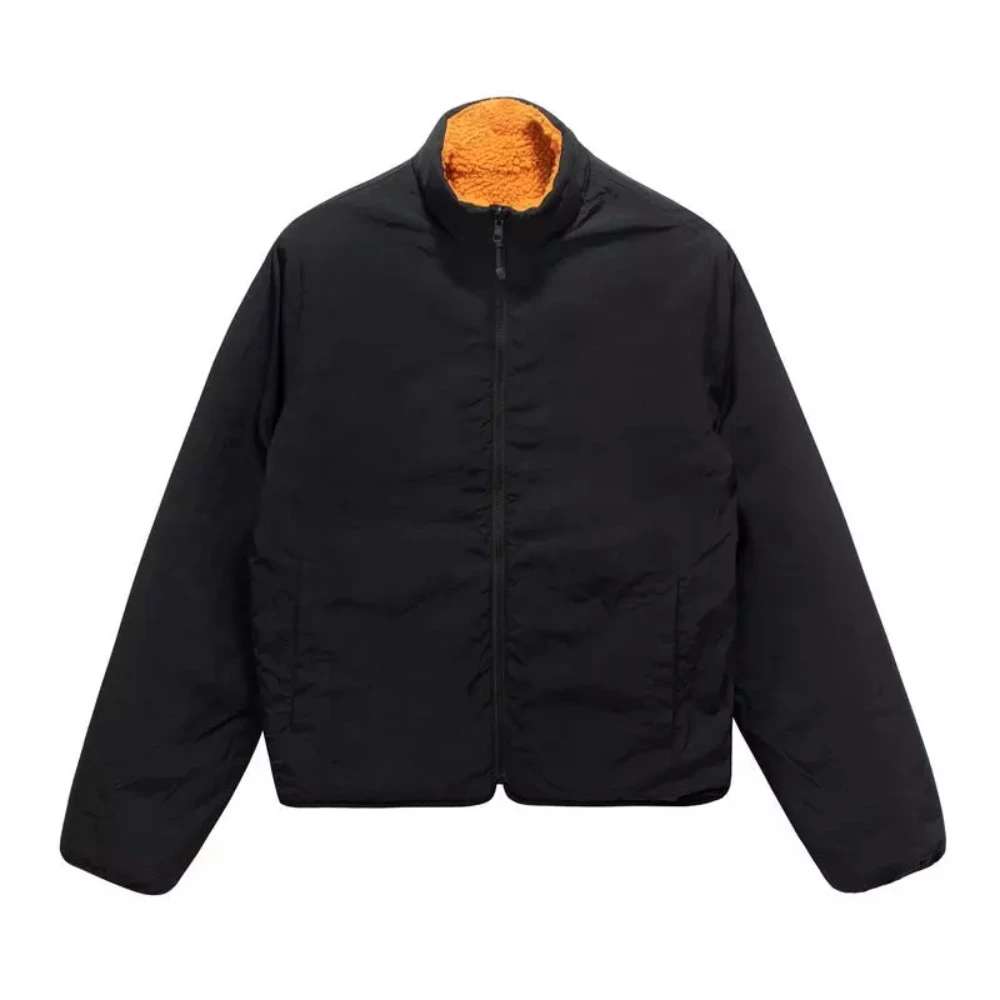 Custom Design Winter Thick Black And Custom Colours Sherpa Fleece Jacket 2023