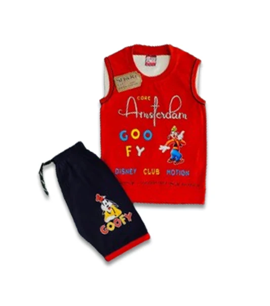 Hot Selling Summer 2pcs Kids Outfits Short Sleeve T-shirt and Shorts Plaid Casual Children Boy Clothes Set