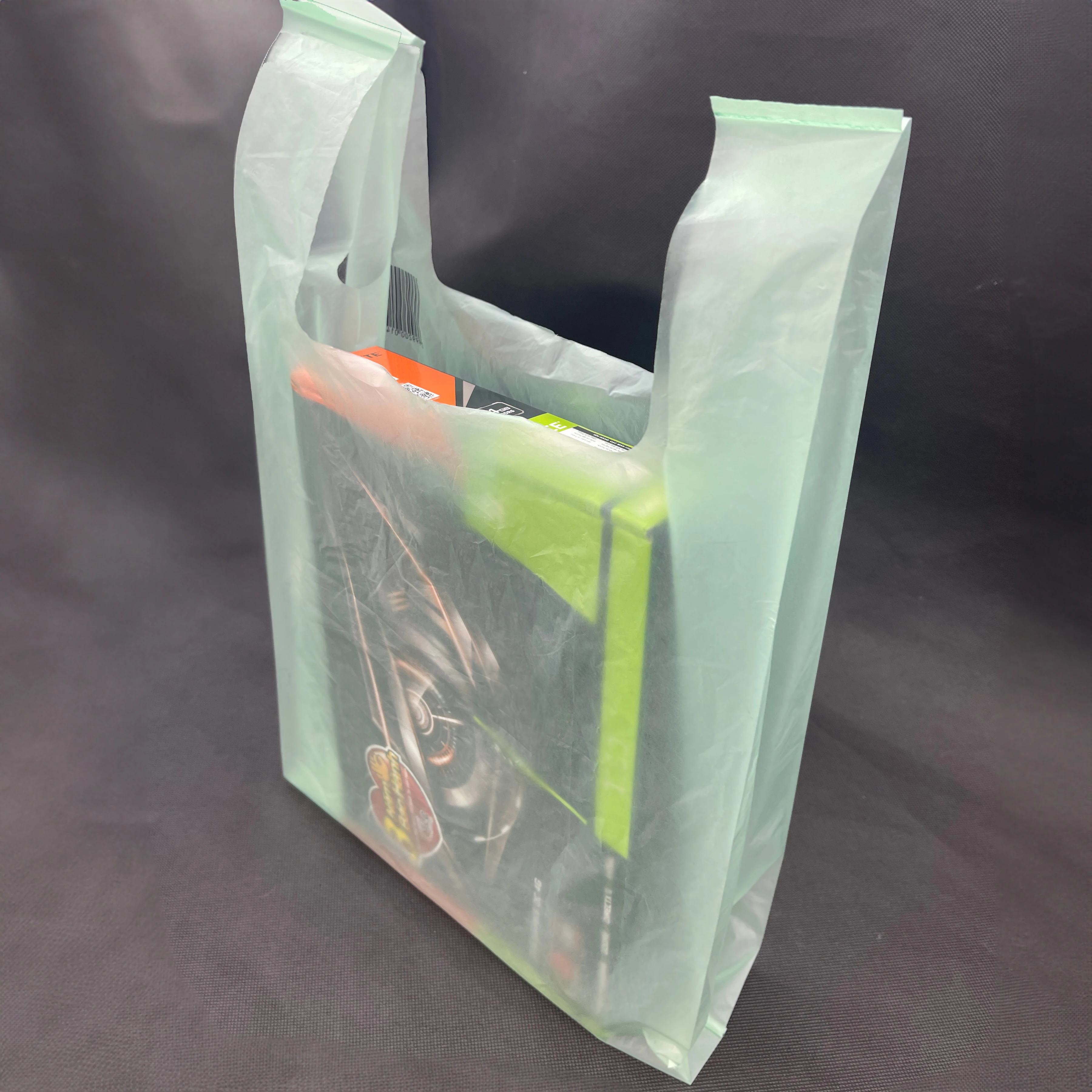 100% Compostable Bags T-Shirt Wholesale Hot Eco-Friendly Cornstarch Household, Compostable Food Scrap Waste Bag Hanoi Plastic