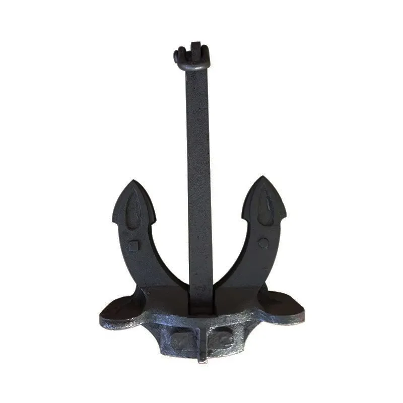 125 Kgs Hall Anchor Japan Stockless Marine Boat Anchor with Shackle Black Painted Spek Anchor