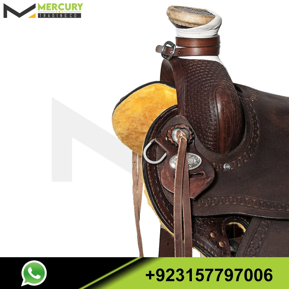 Кожаное седло Western Horse УЭЙД РАНЧО ципан коричневый хиласон