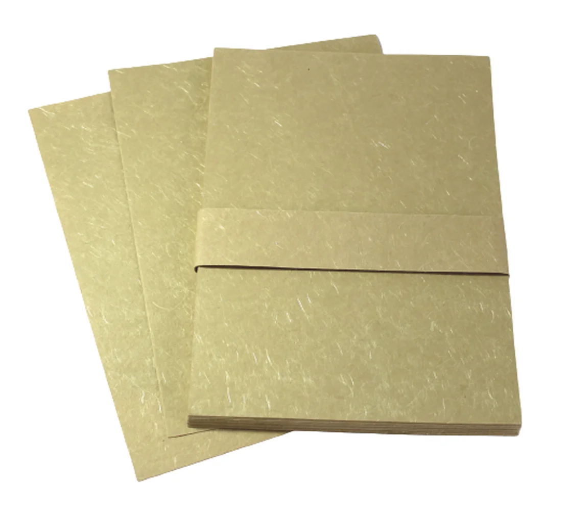 Premium Letter Sets Earthy Colour With Recycled Cotton Handmade Paper Mixed With Matching Silk Yarn Letter Set