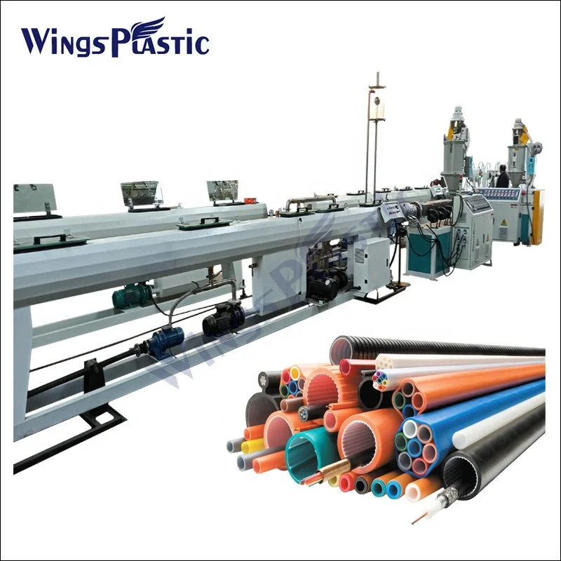 7 way PE microduct tube bundle microduct tube extrusion machine production line